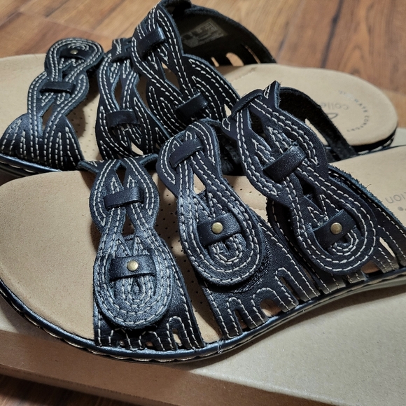 Clarks Collection Women's Leisa Faye Flat Sandals. - Picture 4 of 11